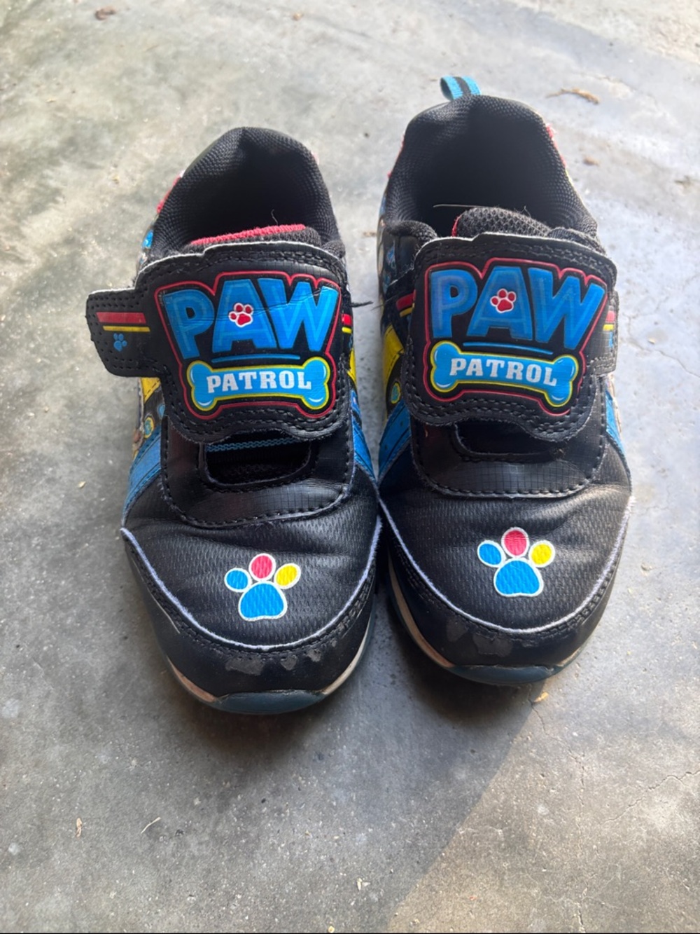 Paw Patrol Black and Blue Kids Light-Up Sneakers
